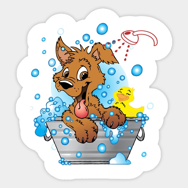 Dog shower Sticker by aimadkhouya